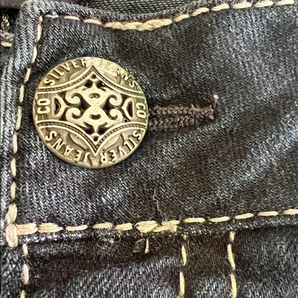 Silver Suki  Jesns Mid Capri 18 - Picture 9 of 13